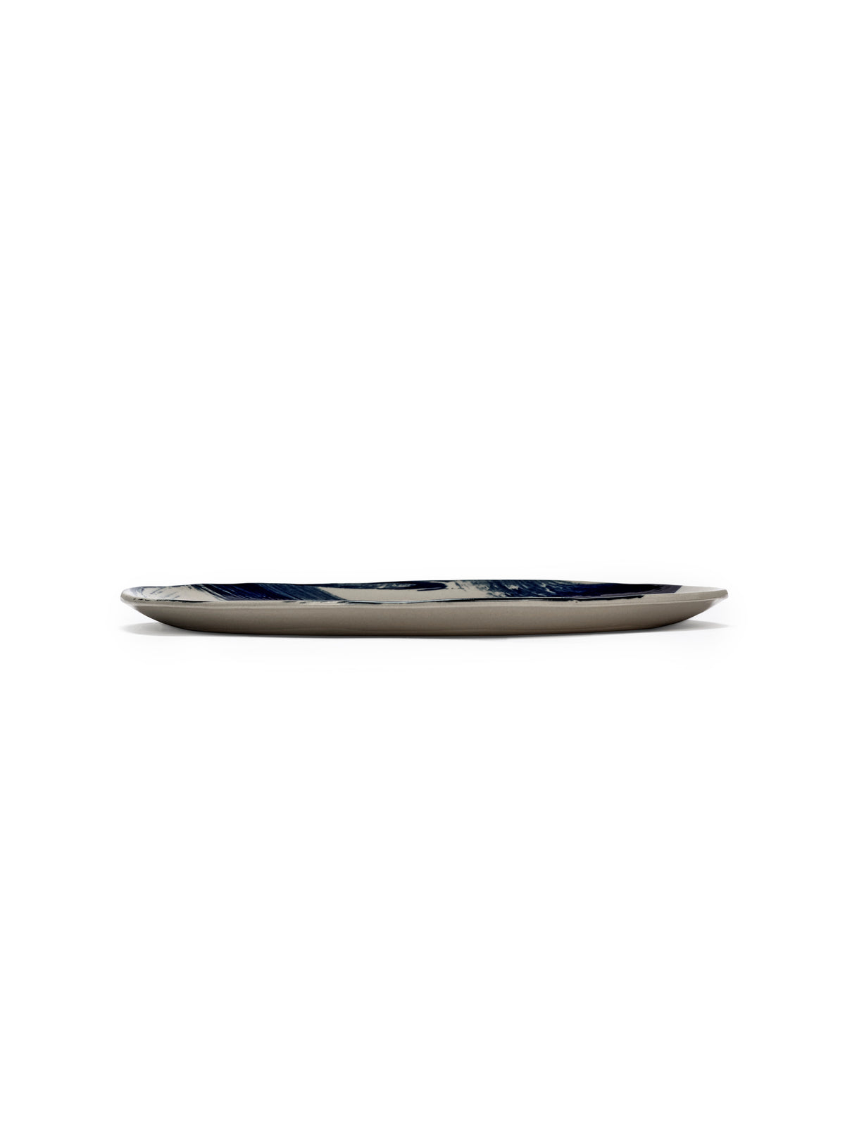 Sophia - Lot De 4 Assiettes À Dîner - Grès - Beige Bleu