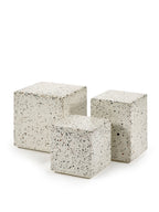 Pawn - Table D'appoint - L - Terrazzo - Blanc