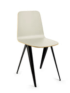 PJ Mares Sanba - Chaise - Métal Et Bois - Noir Crème Blanc