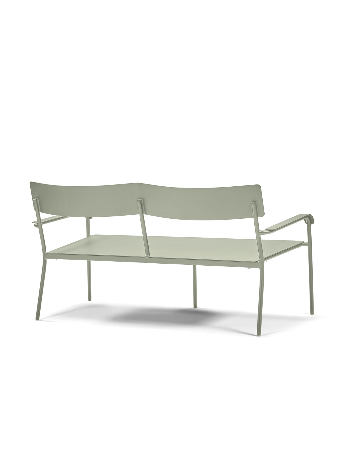 August - Gartensofa - Aluminium - Grün