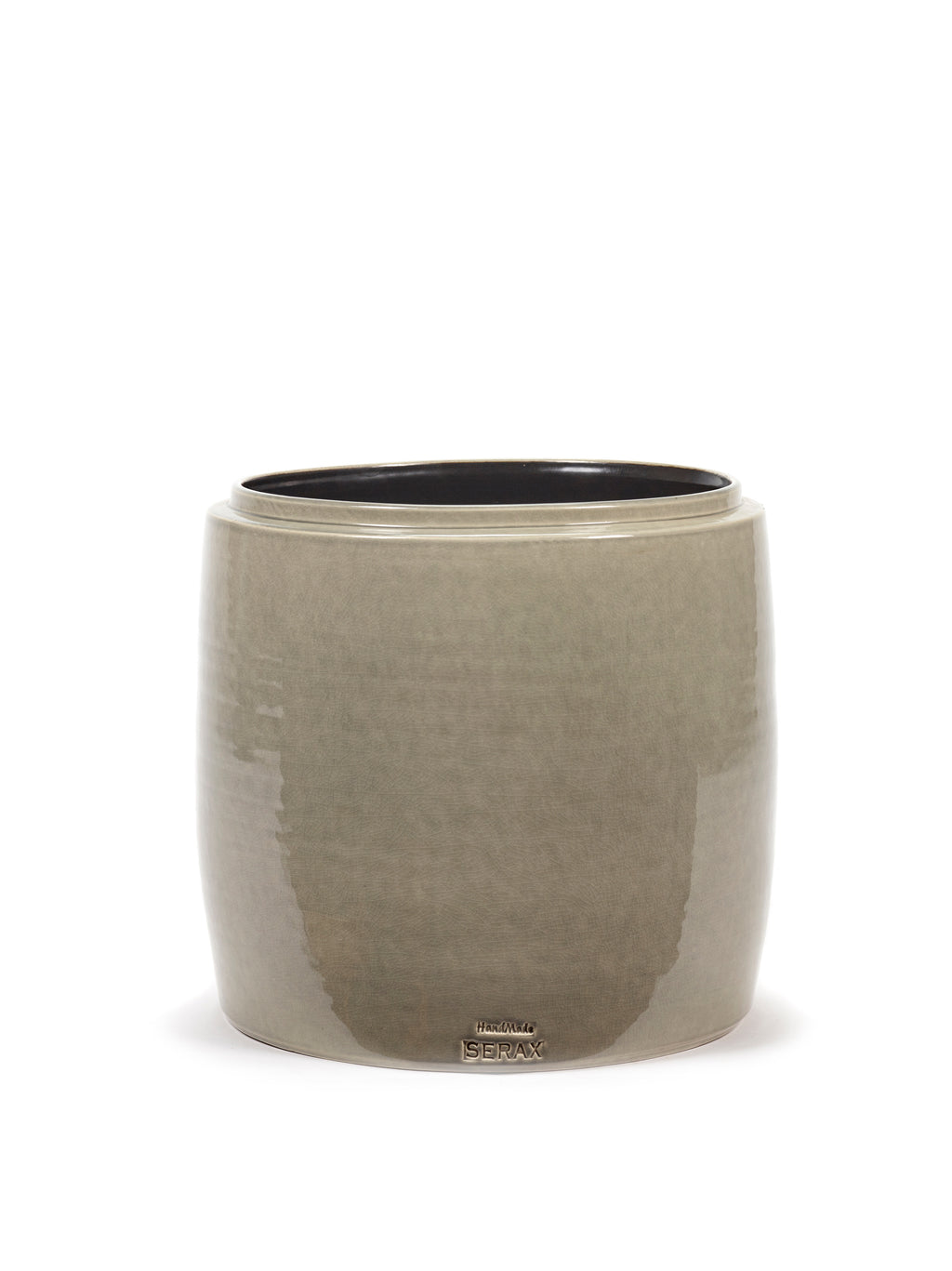 Glazed Shades - Pot De Fleurs - XS - Terre Cuite - Gris Clair
