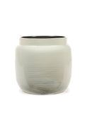 Glazed Shades - Pot De Fleurs - M - Terre Cuite - Vert Clair