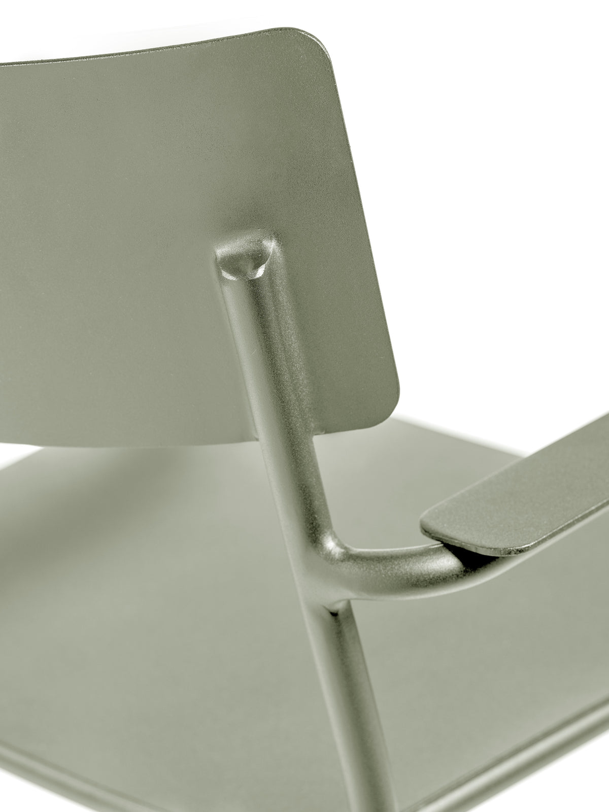 August - Chaise À Accoudoirs - Aluminium - Vert