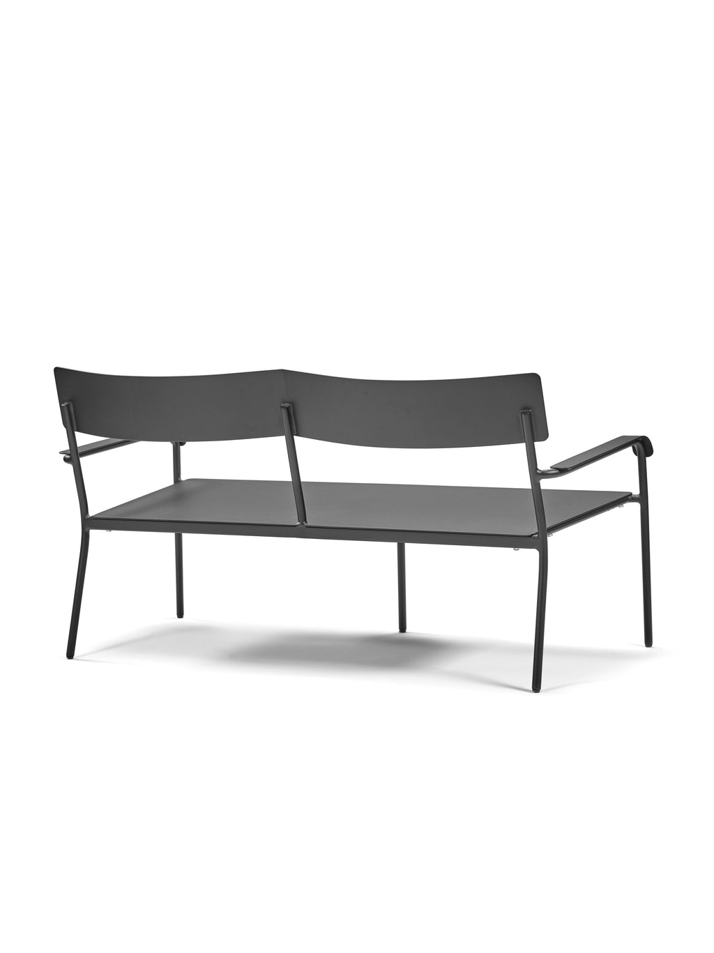 August - Canapé De Jardin - Aluminium - Noir