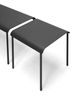 August - Banc - Aluminium - Noir