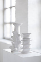 Marie Billy - Vase 02 - L - Grès - Blanc
