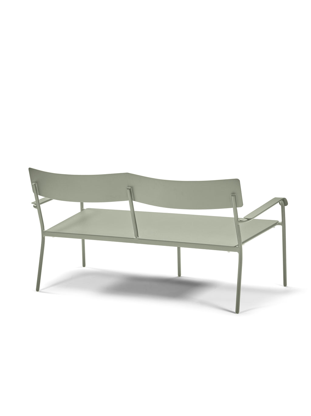 August - Gartensofa - Aluminium - Grün