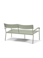 August - Gartensofa - Aluminium - Grün
