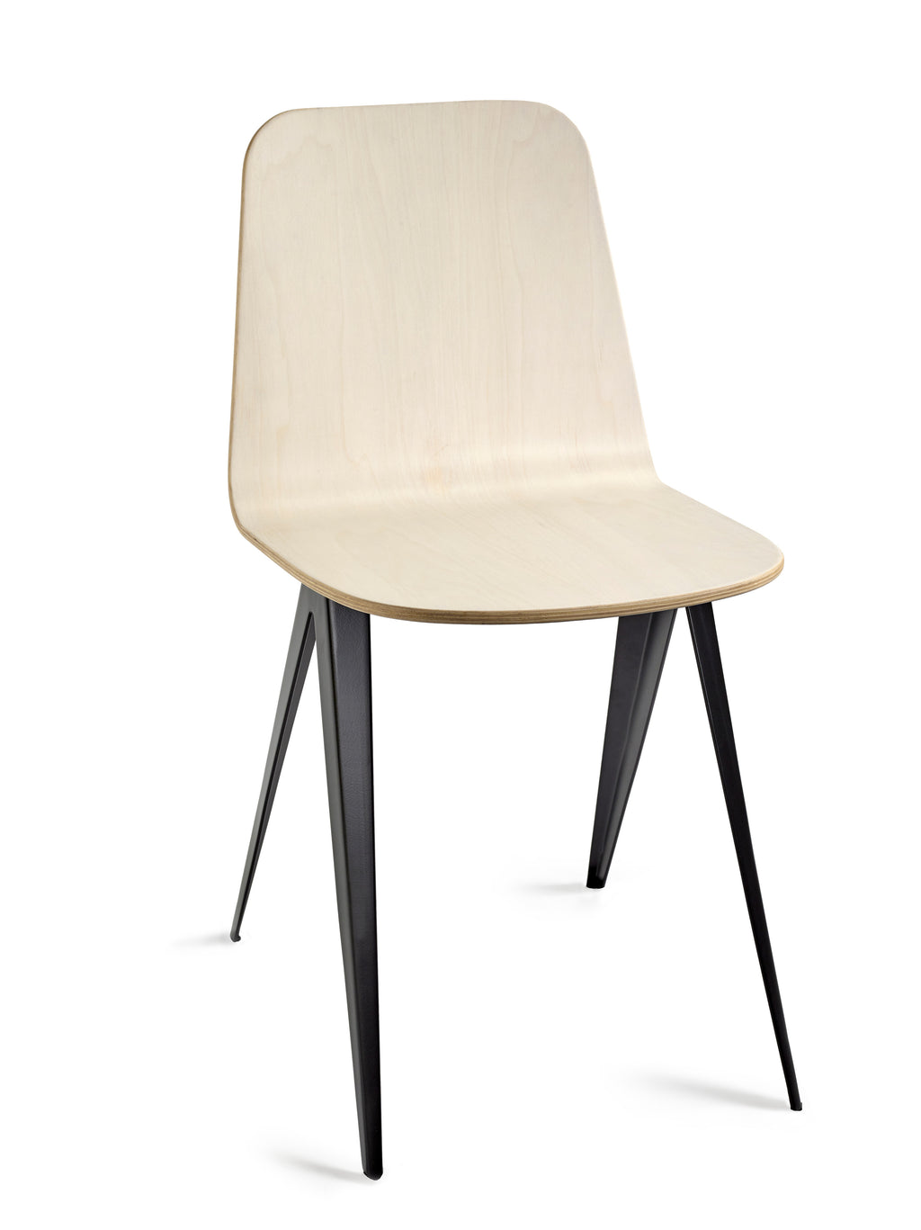 PJ Mares Sanba - Chaise - Métal Et Bois - Noir Crème Blanc