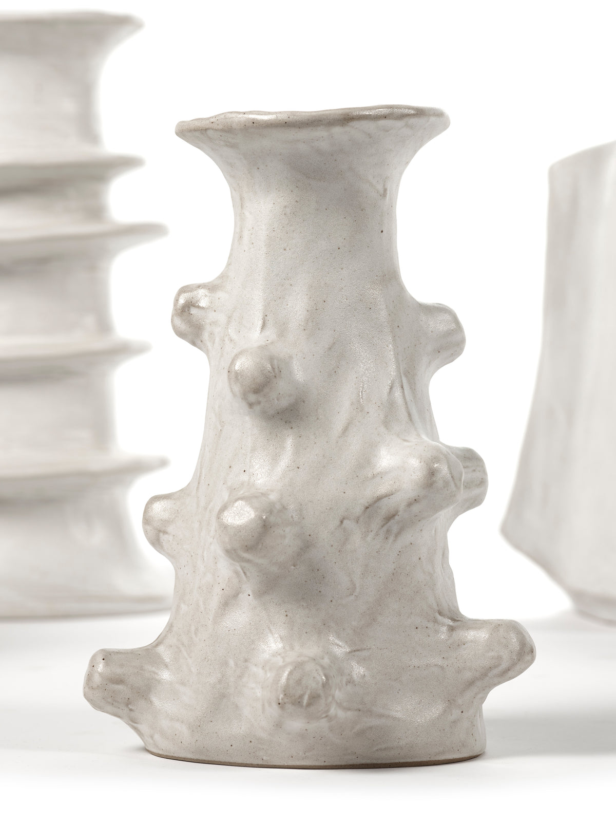 Marie Billy - Vase 03 - S - Grès - Blanc