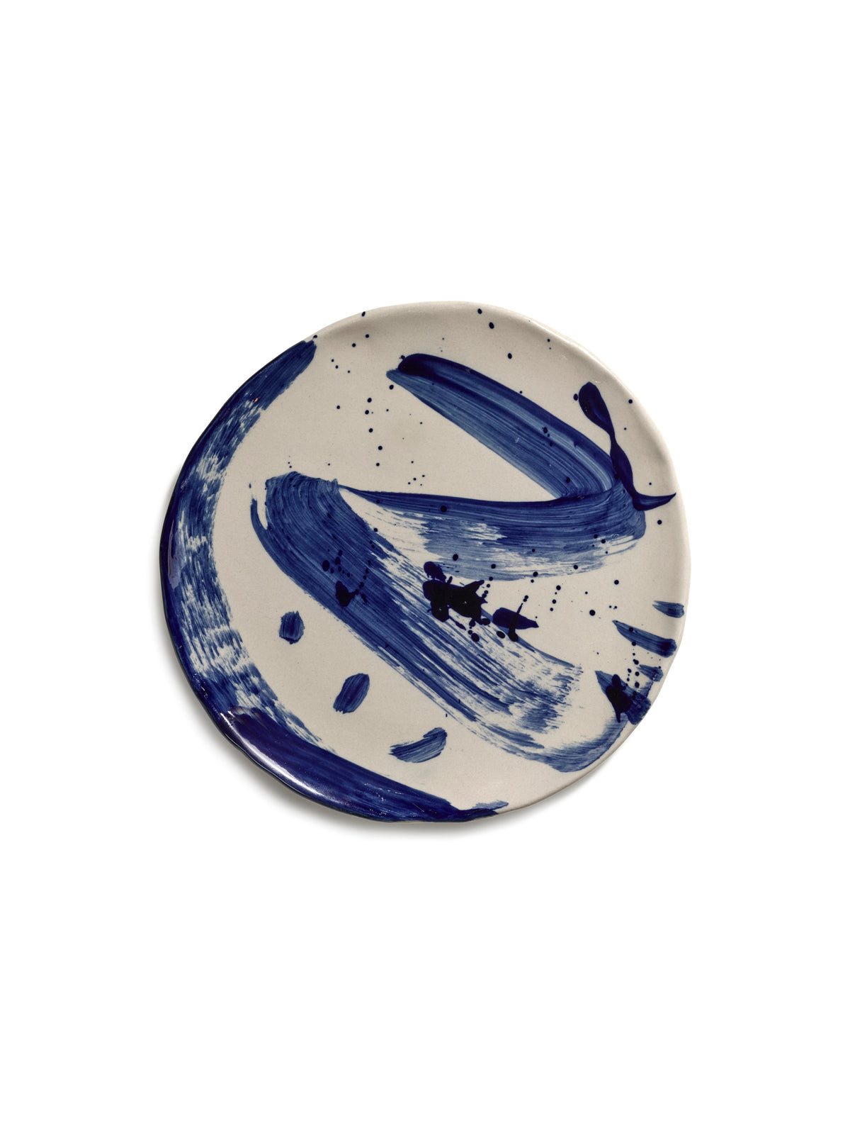 Sophia - Assiette De Petit-déjeuner (lot De 4) - Grès - Beige Bleu