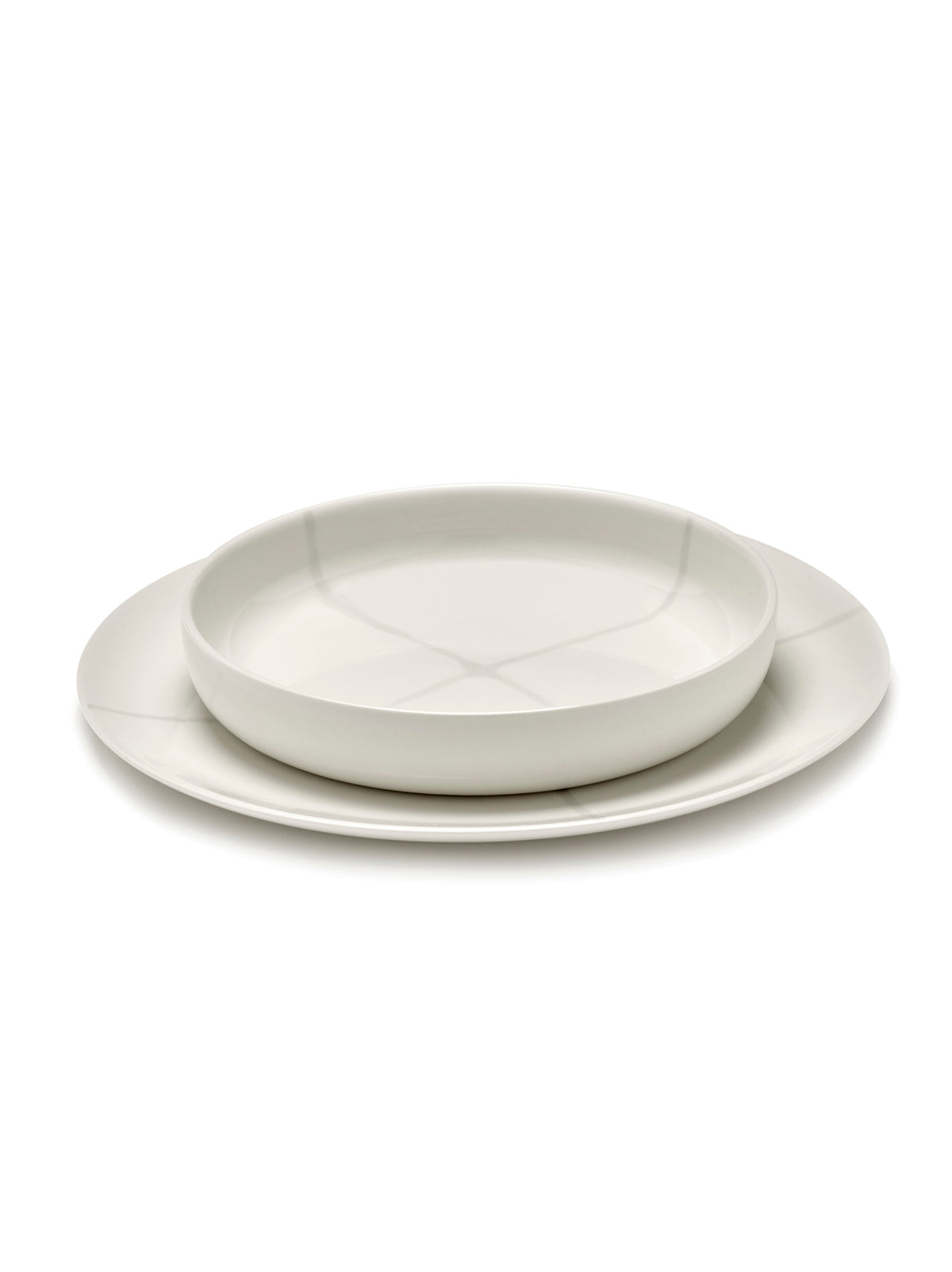 Zuma - Lot De 2 Assiettes Hautes - S - Porcelaine - Salt