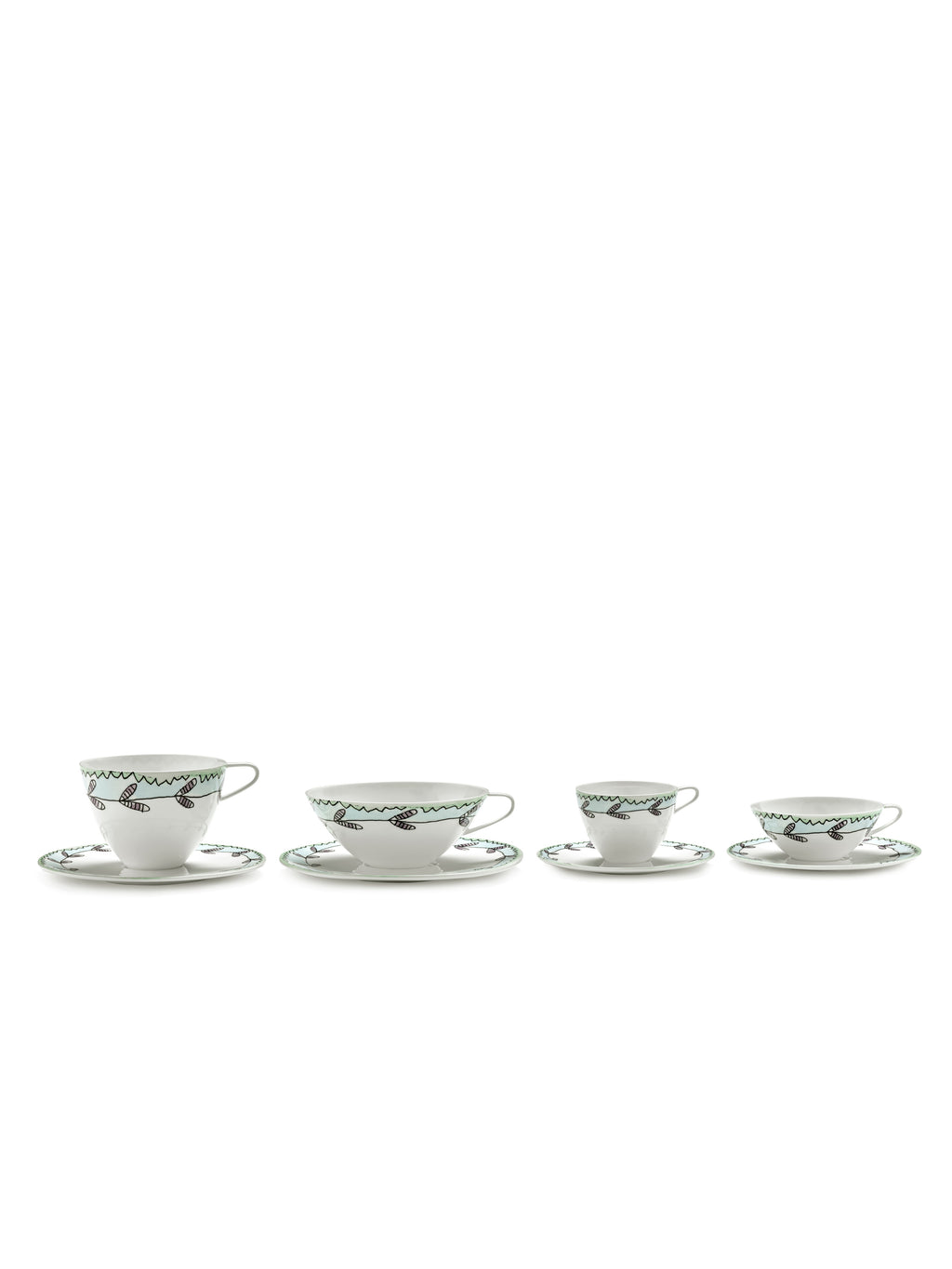 Midnight Flowers - Lot De 2 Tasses À Café Basses - Porcelaine Bone China - Blossom Milk