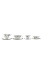 Midnight Flowers - Lot De 2 Tasses À Café Basses - Porcelaine Bone China - Blossom Milk