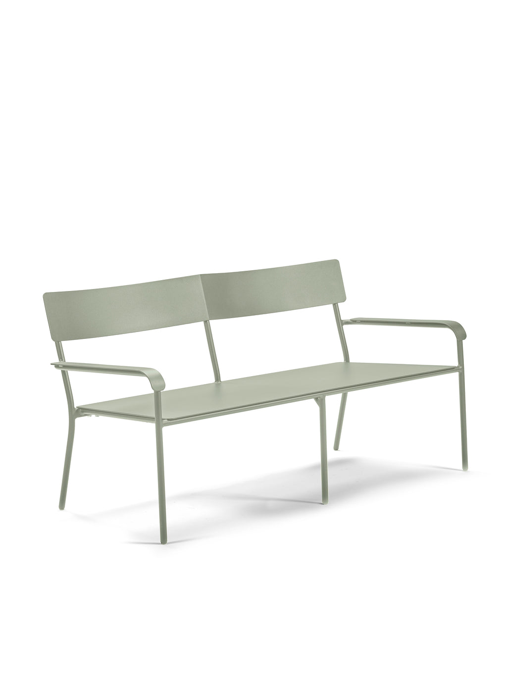 August - Gartensofa - Aluminium - Grün
