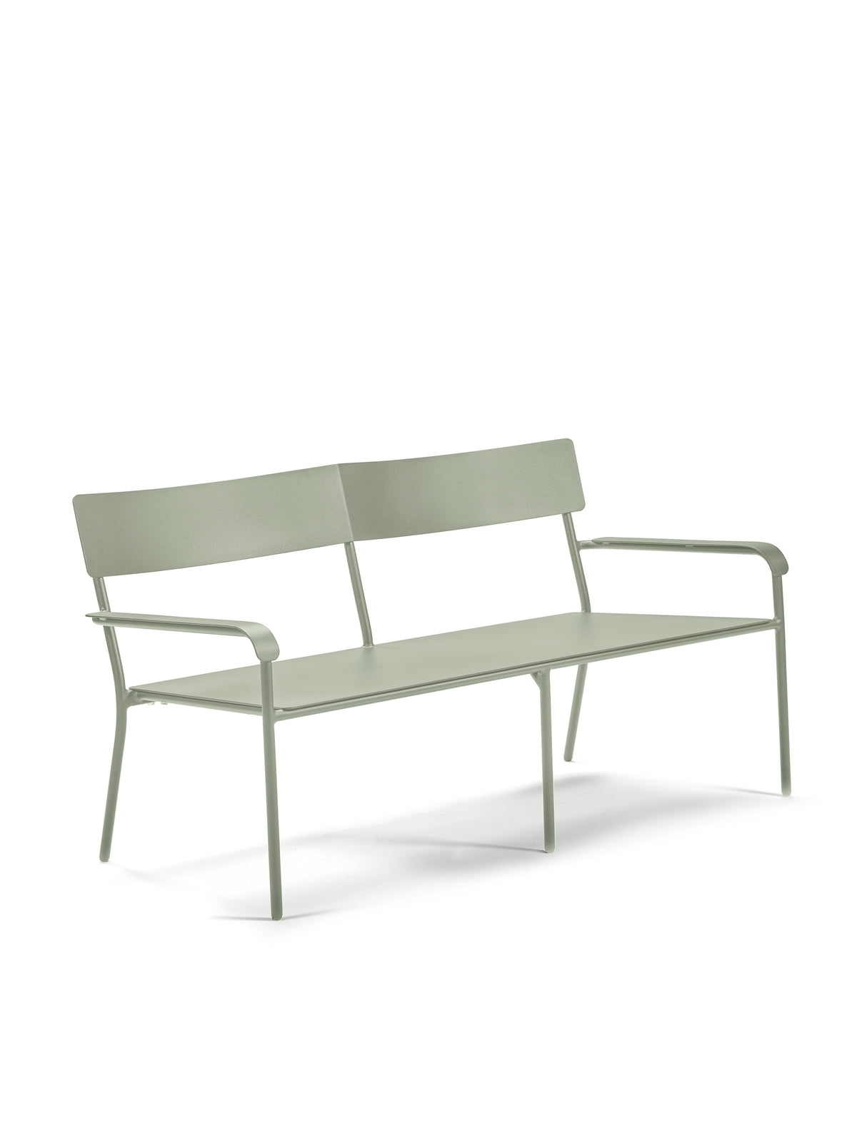 August - Gartensofa - Aluminium - Grün