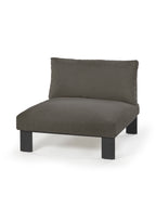 Bea Mombaers - Banc 1 Place + Coussin D'intérieur - Aluminium Et Tissu D'ameublement - Anthracite