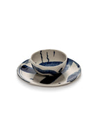 Sophia - Lot De 2 Bols À Soupe - Grès - Beige Bleu