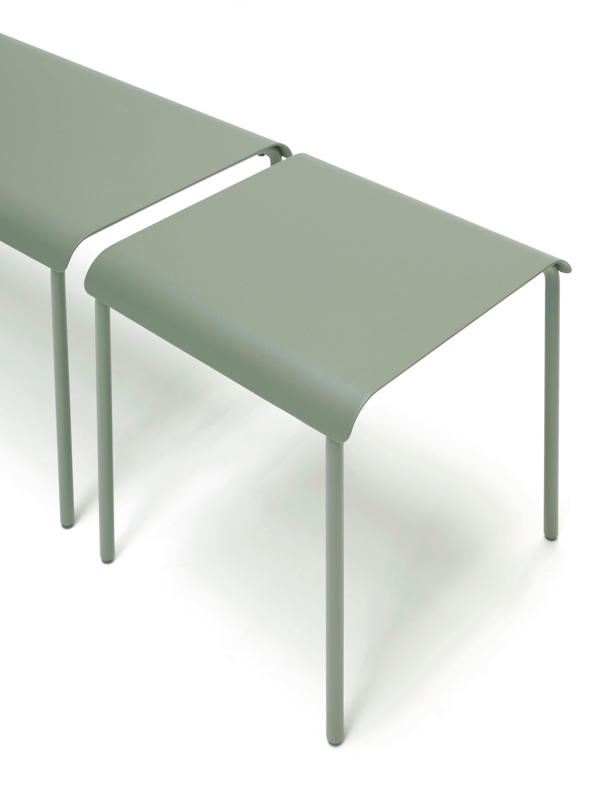 August - Ławka - Aluminium - Zielony