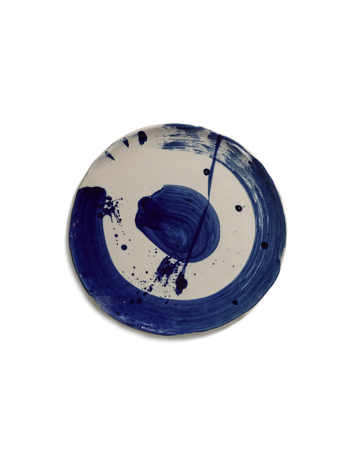 Sophia - Assiette De Petit-déjeuner (lot De 4) - Grès - Beige Bleu