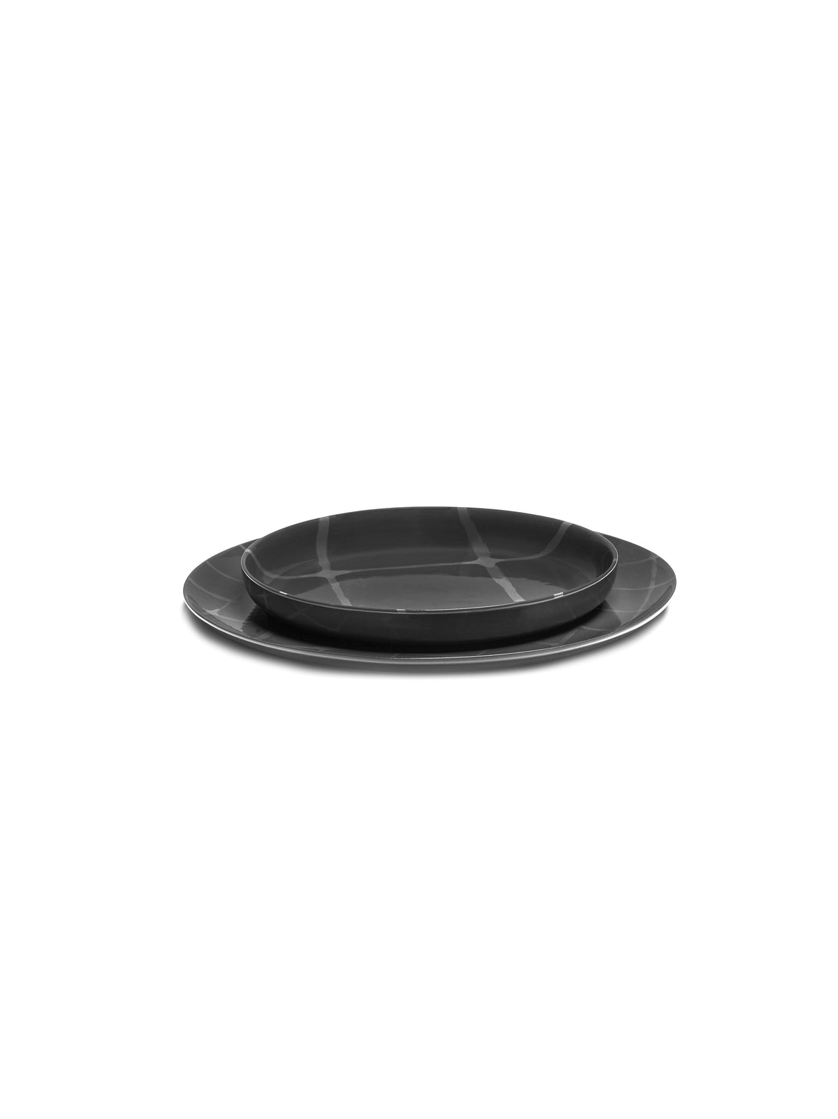 Zuma - Lot De 2 Assiettes Hautes - M - Porcelaine - Pacific