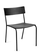 August - Chaise - Aluminium - Noir