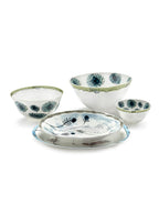 Midnight Flowers - Lot De 2 Assiettes Creuses - L - Porcelaine Bone China - Mirtillo Tea