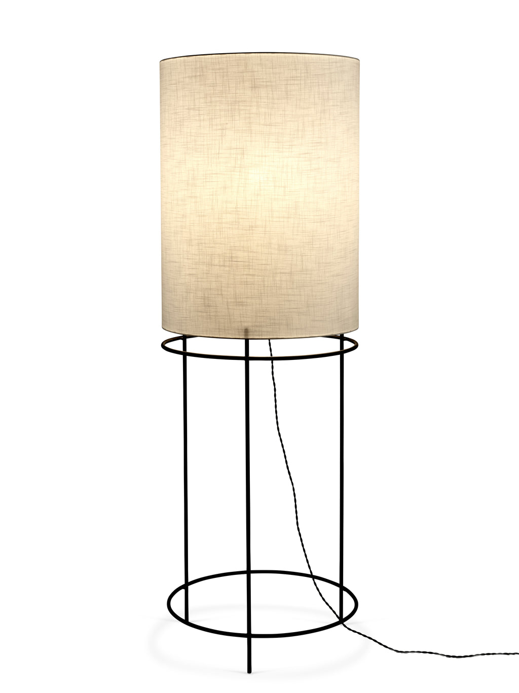 Bea Mombaers Cylinder - Golvlampa 03 - Stål - Vit
