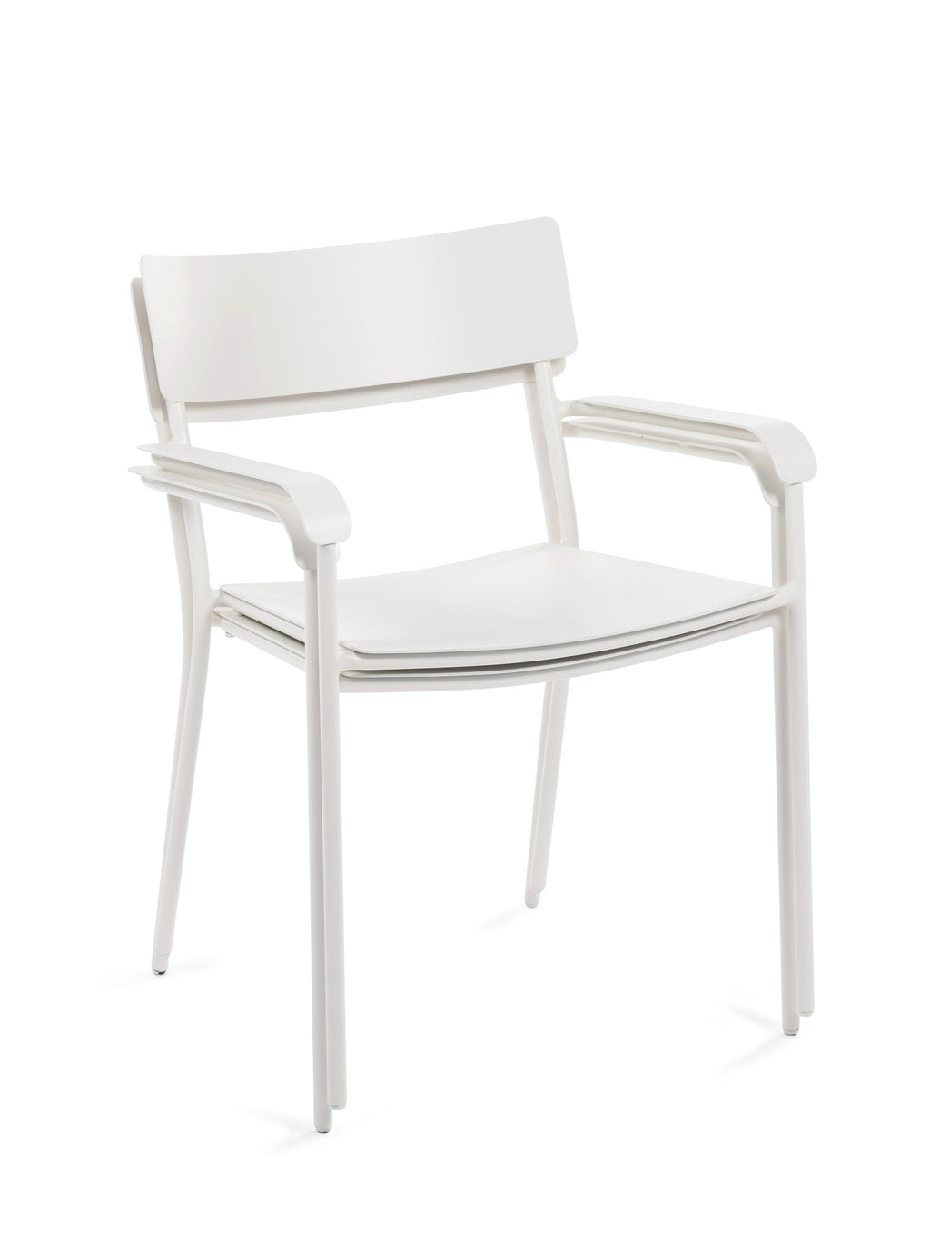 August - Chaise À Accoudoirs - Aluminium - Sable