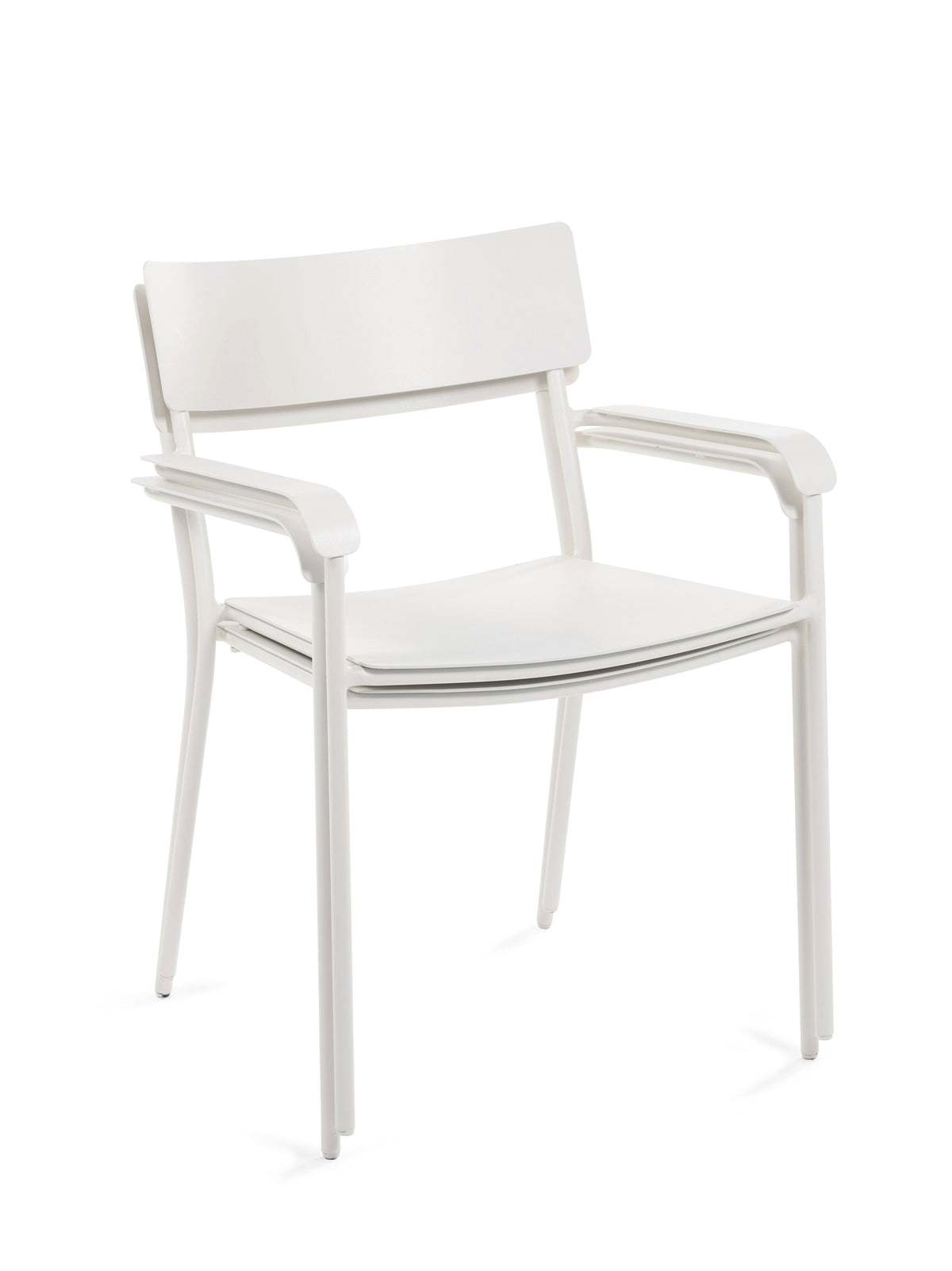August - Chaise À Accoudoirs - Aluminium - Sable