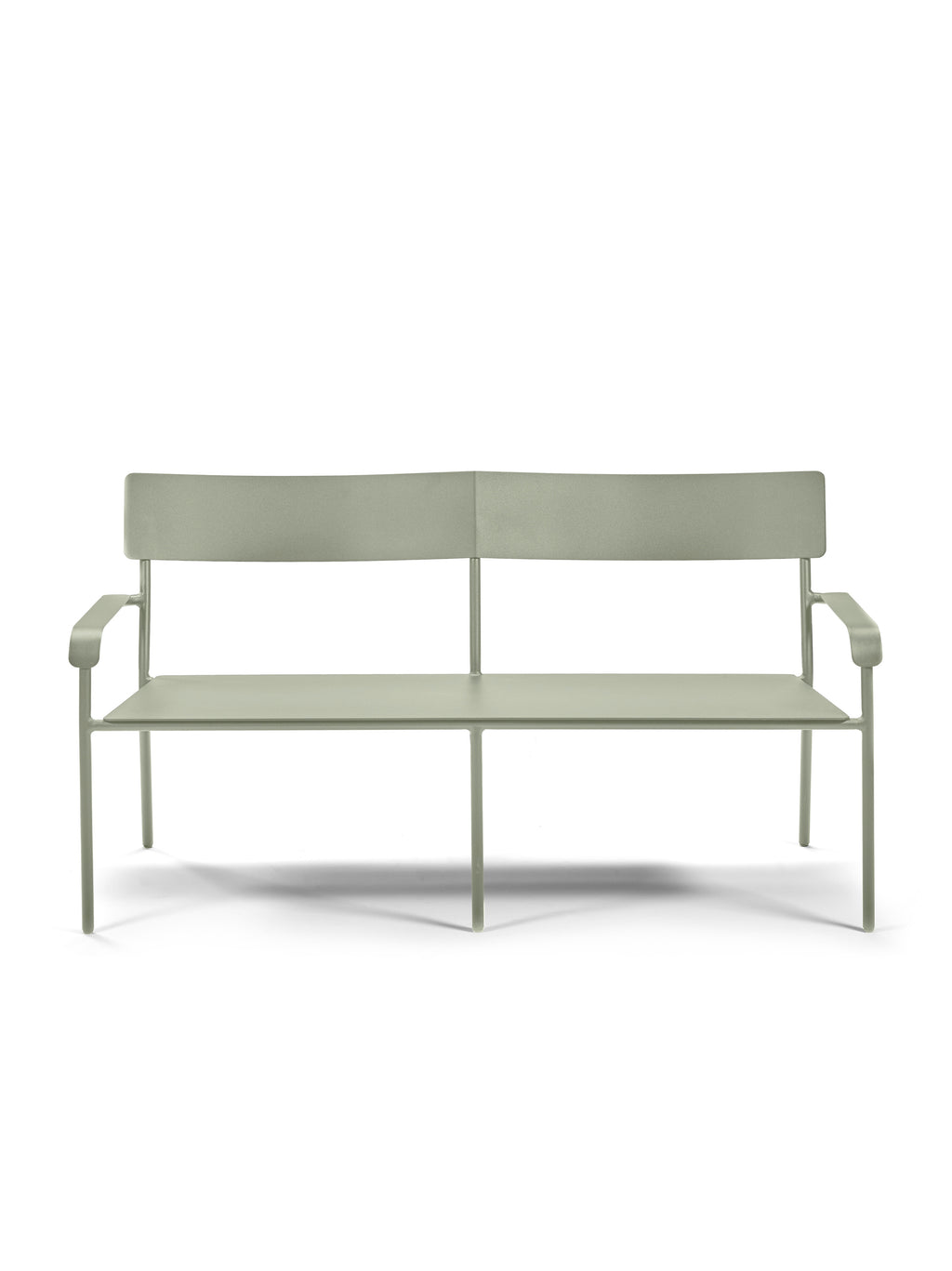 August - Gartensofa - Aluminium - Grün