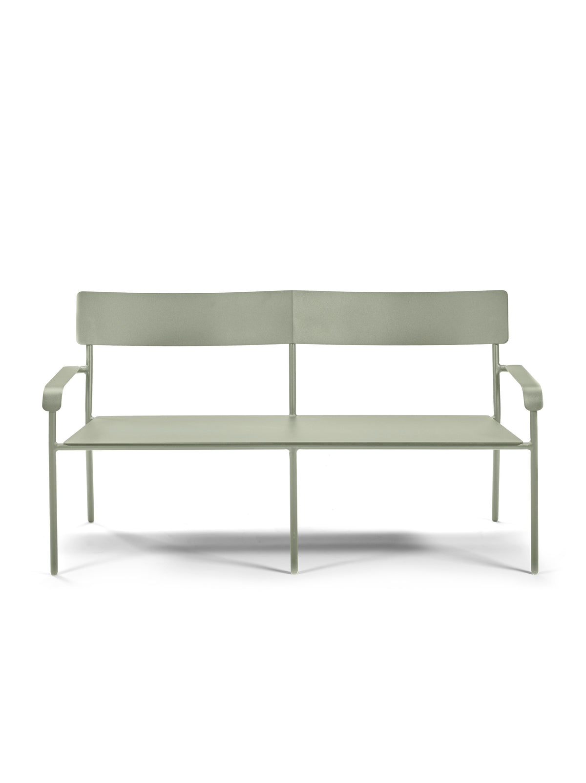 August - Gartensofa - Aluminium - Grün