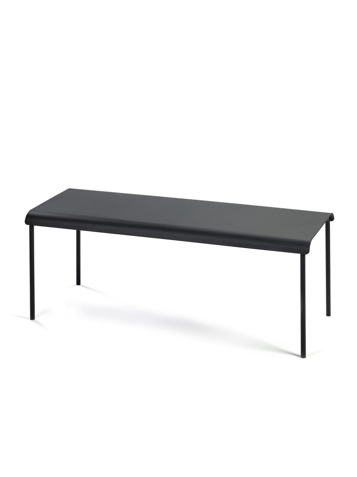 August - Banc - Aluminium - Noir