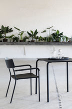 August - Table - S - Aluminium - Noir