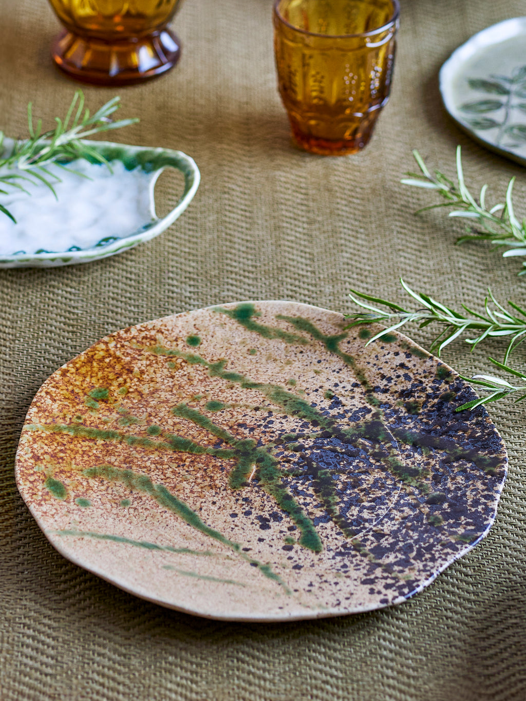Larken - Plato - Multicolor - Gres