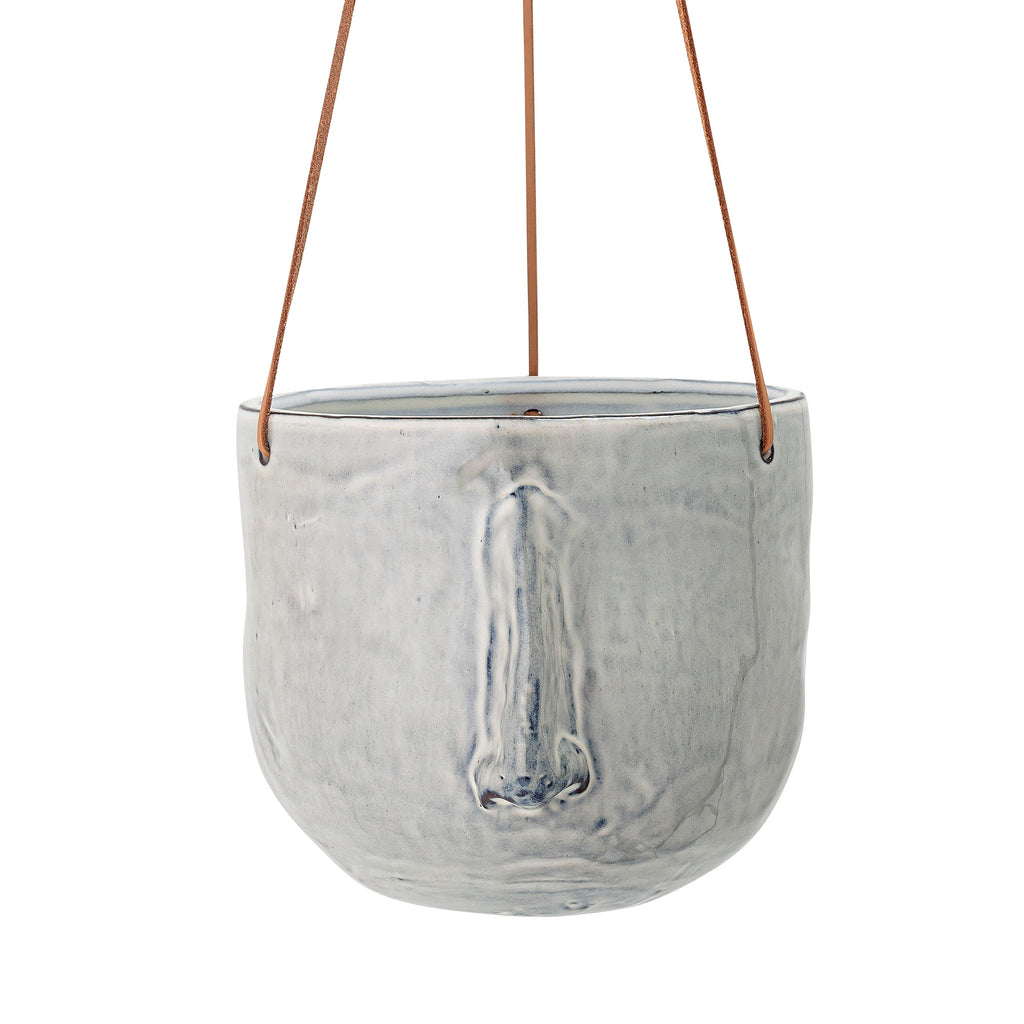 Ileana - Hanging Plant Pot - Grey - Stoneware