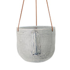 Ileana - Lote de 6 Maceteros Colgantes - Gris - Gres
