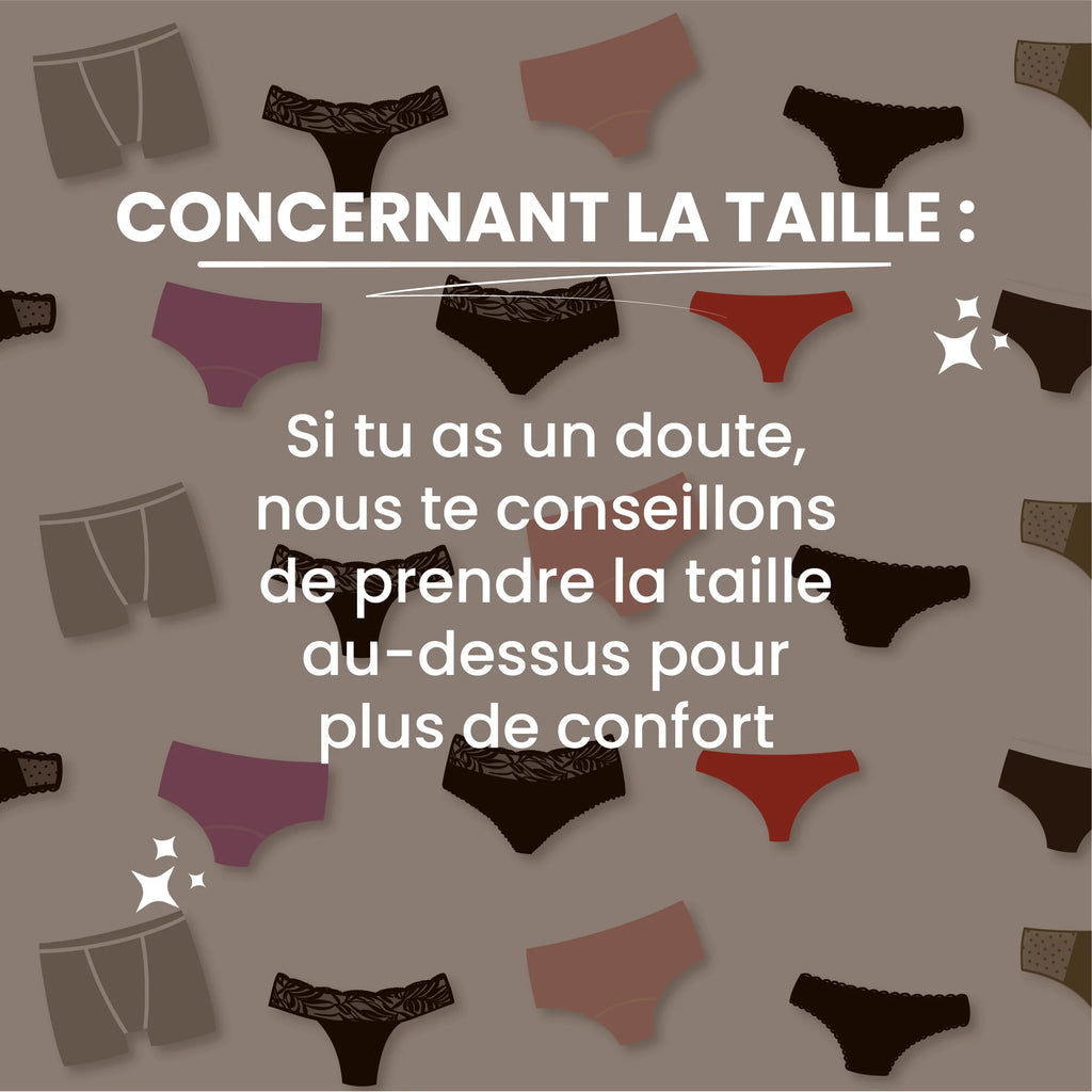 Culotte Menstruelle Mystère – Tous Flux – 3XS au 8XL