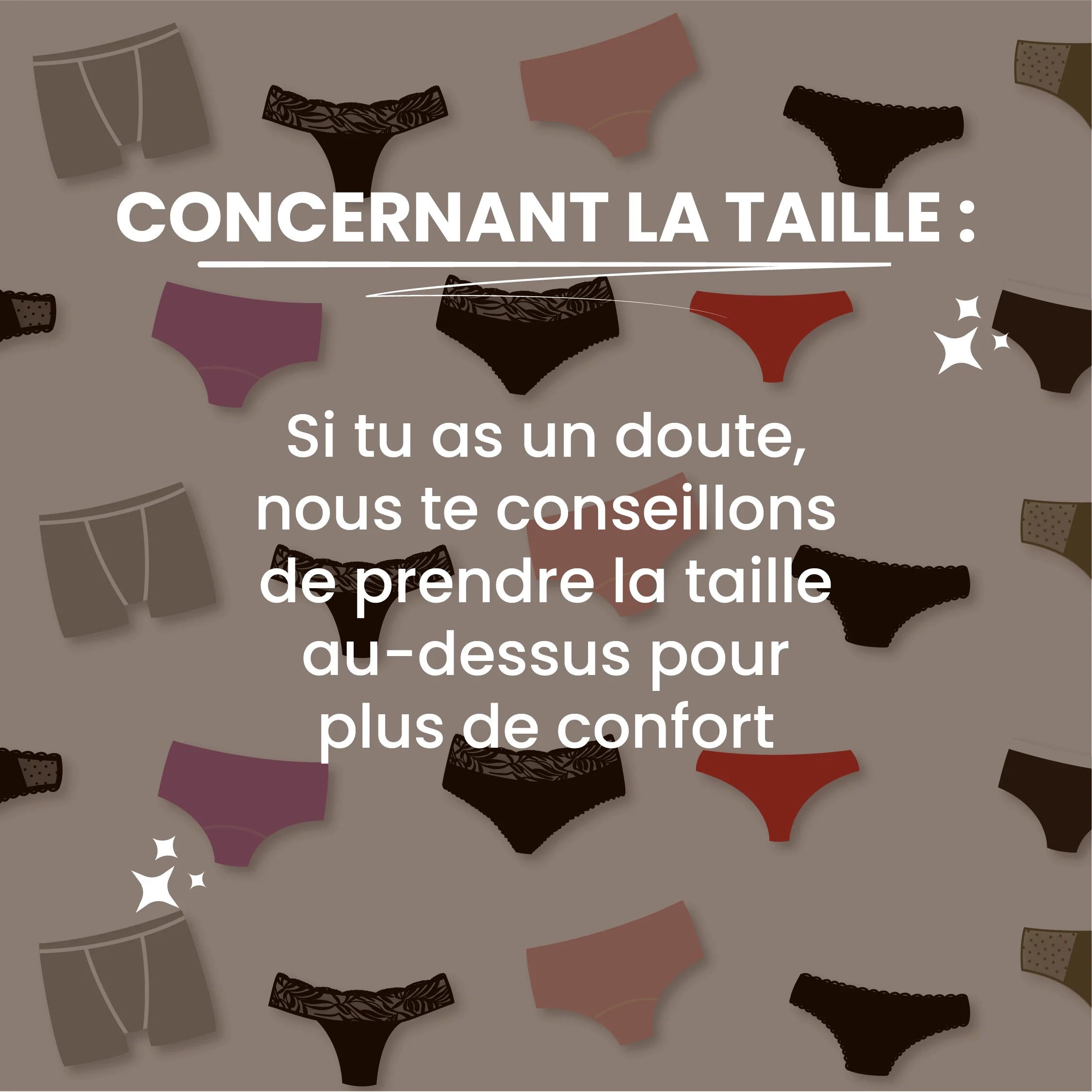 Culotte Menstruelle Mystère – Tous Flux – 3XS au 8XL