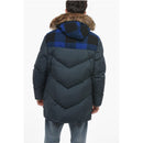 Utility Down Jacket With Buffalo Check Details And Detachabl