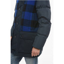 Utility Down Jacket With Buffalo Check Details And Detachabl