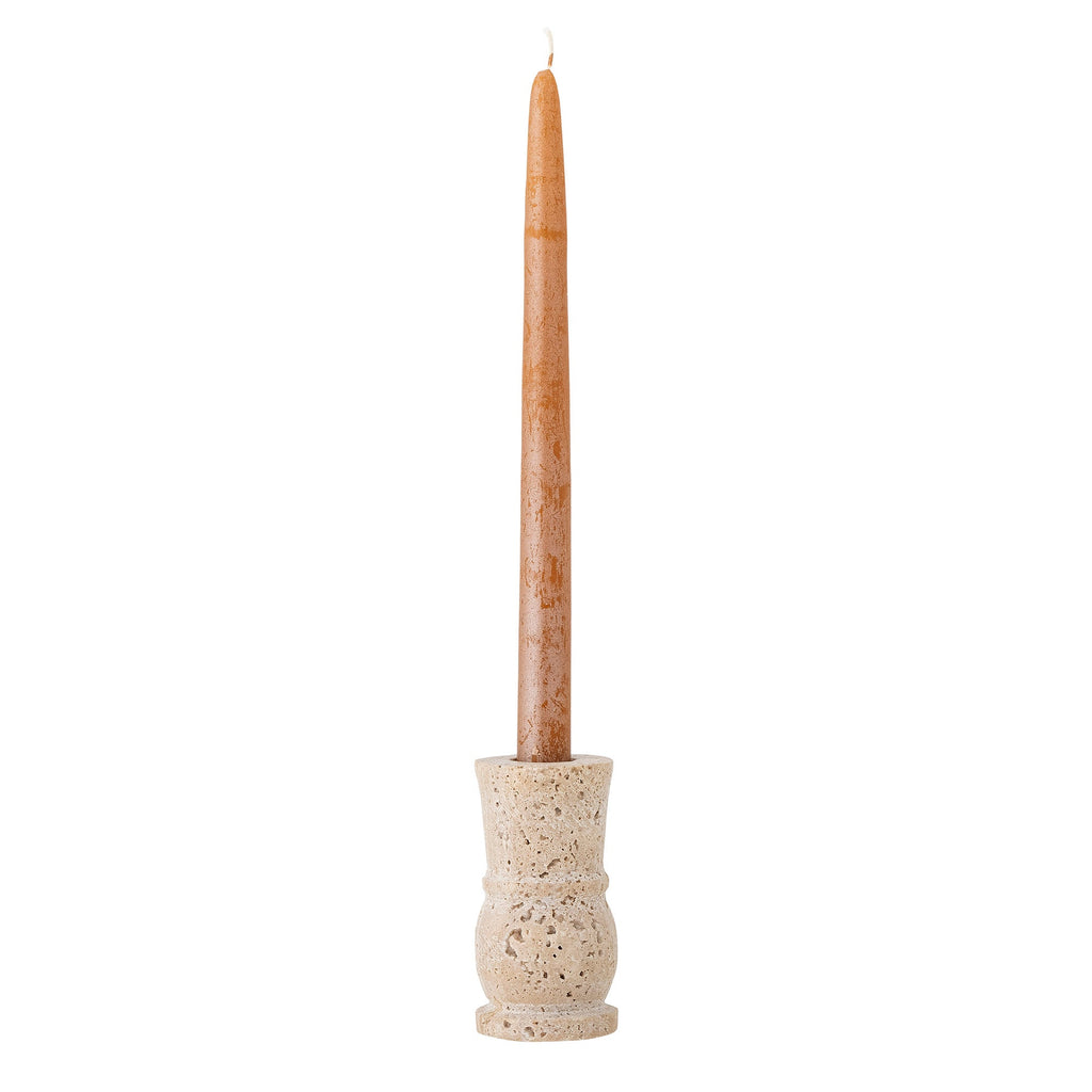 Ilise - Set of 6 Candle Holders - Natural - Travertine