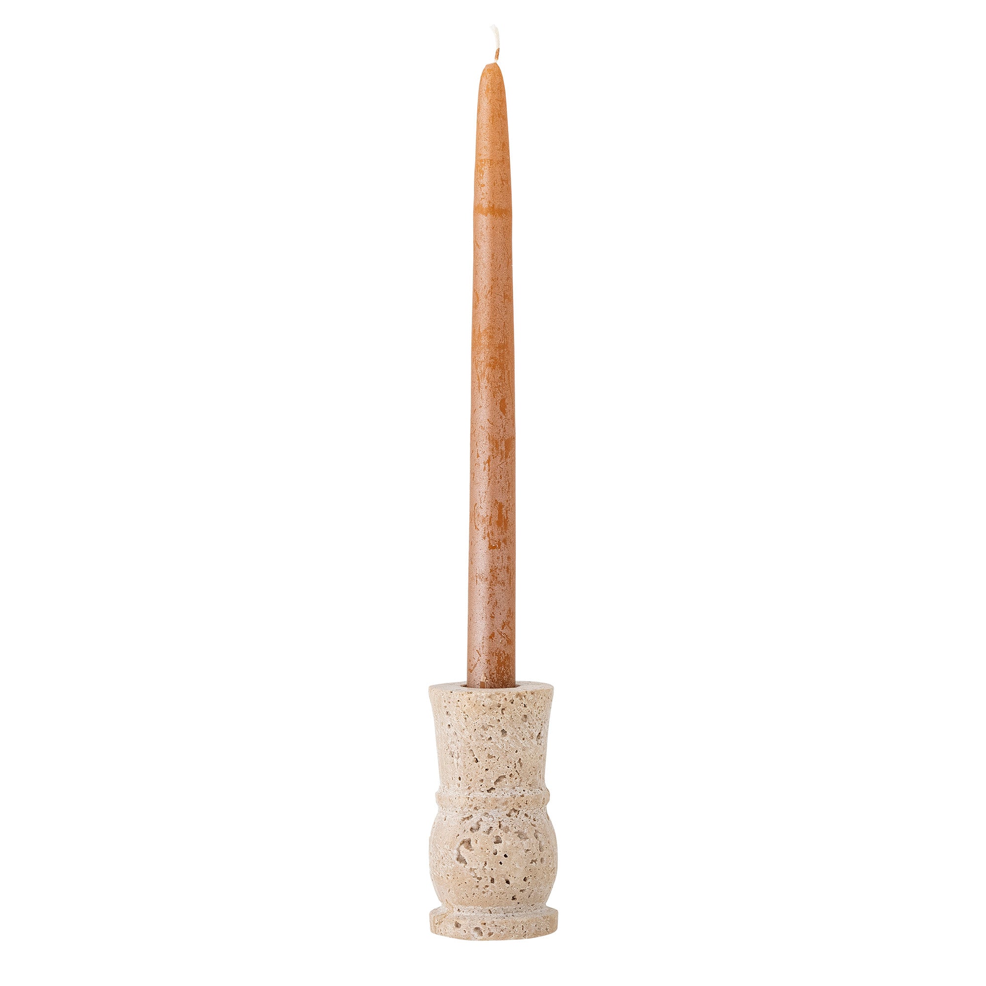 Ilise - Set of 6 Candle Holders - Natural - Travertine