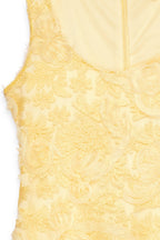 Vestido Corto Estructurado Amarillo