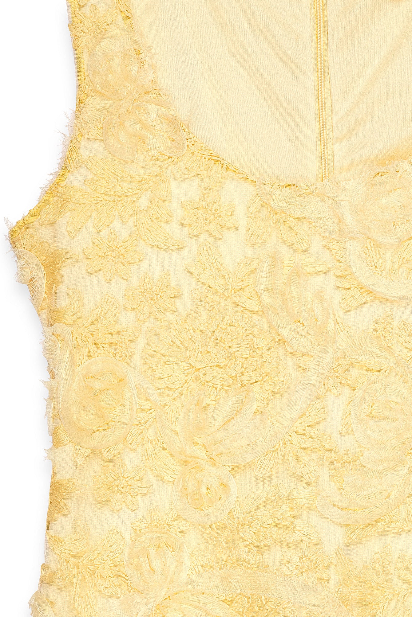 Vestido Corto Estructurado Amarillo