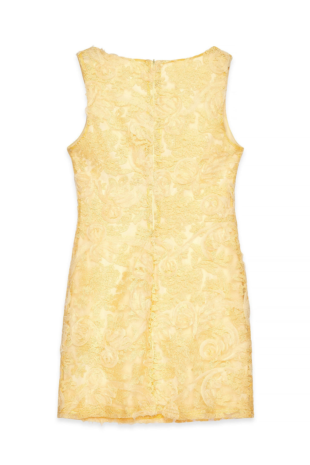 Vestido Corto Estructurado Amarillo