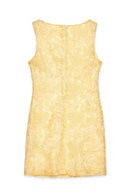 Robe Courte Structurée Jaune