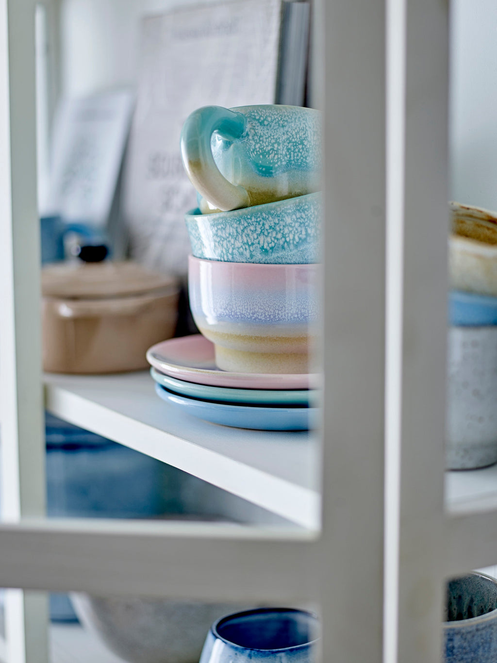 Safie - Set of 12 Plates - Dusty Pink - Stoneware