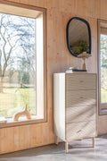 Looks M - Mirror - Mango wood - Navy Blue