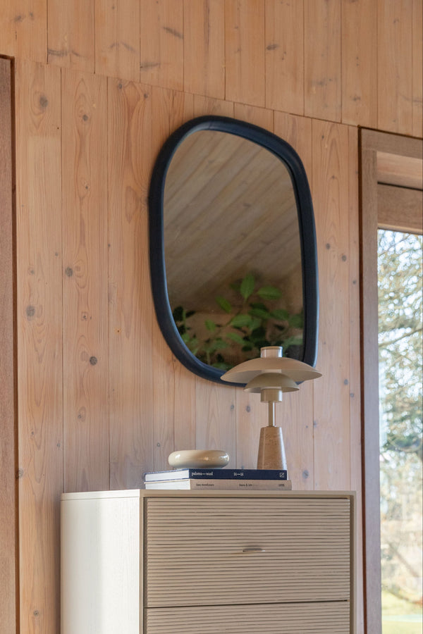 Looks M - Mirror - Mango wood - Navy Blue